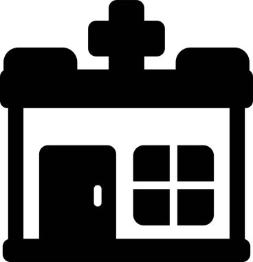 Otelde. Web simgesi basit illüstrasyon