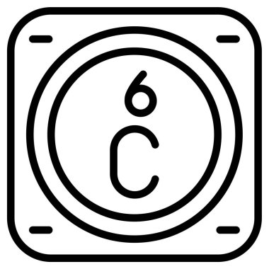 karbon kimyasal element simgesi, basit satır biçimi