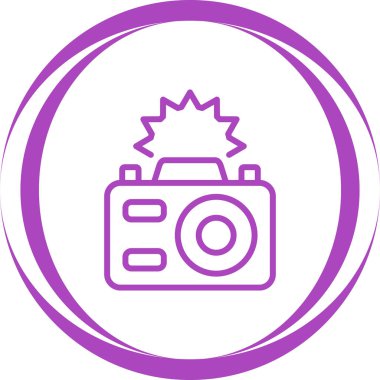 Kamera. Web simgesi basit illüstrasyon