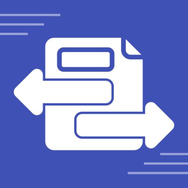 Belge. Web simgesi basit illüstrasyon