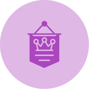 taç simgesi vektör illüstrasyonu