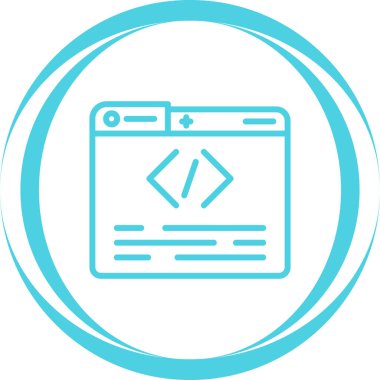 Ağ simgesi. Web tasarımı vektör illüstrasyonu