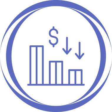 Dolar. Web simgesi basit illüstrasyon