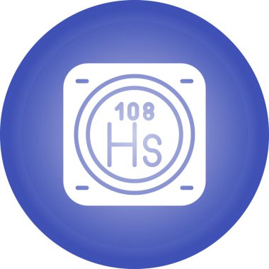 metal kimyasal element simgesi, basit satır biçimi