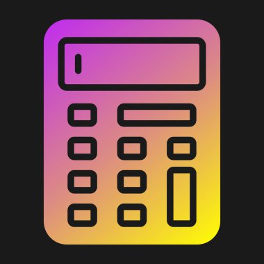 hesap makinesi simgesi vektör illüstrasyonu