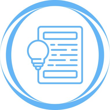 fikir simgesi, vektör illüstrasyon tasarımı