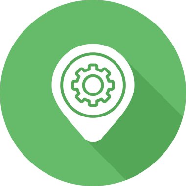 konum haritası pin simgesi düz biçimli