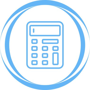 Moda biçimi izole edilmiş arkaplan gruplandırılmış hesap makinesi simgesi