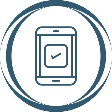 akıllı telefon simgesi soyut arkaplanda izole edildi