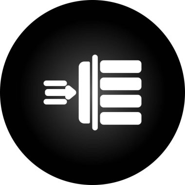 Beyaz arkaplanda izole edilmiş siyah şekildeki buji simgesi. elektrik sembolü çizimi.