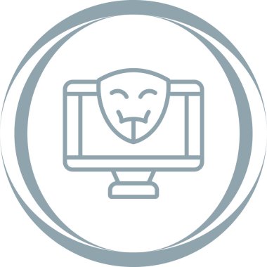 Dizüstü bilgisayar simgesi vektör çizimi