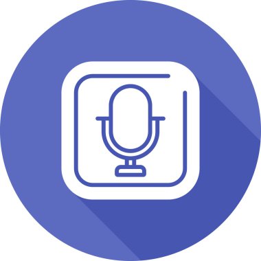 microphone icon web simple illustration