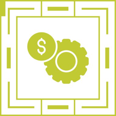 Finans sektöründe vektör simgesi