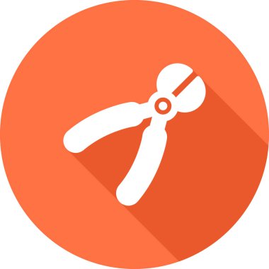 Makas. Web simgesi basit illüstrasyon