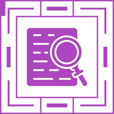 Arama simgesi vektör illüstrasyonu