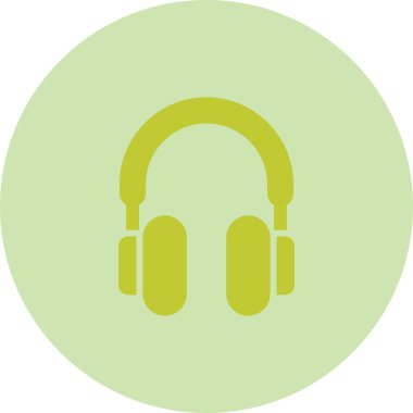 kulaklık simgesi çizimi, vektör 