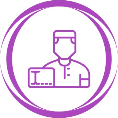 doktor simgesi, vektör illüstrasyonu