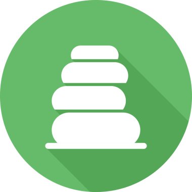 Tek bir izole pastanın vektör çizimi