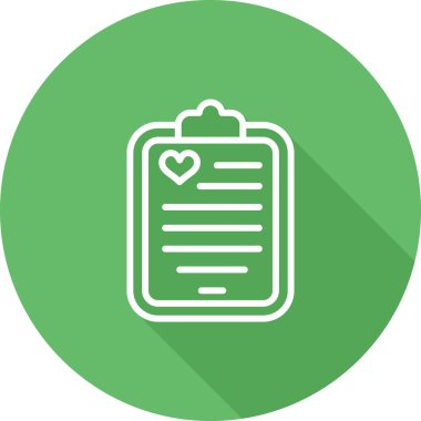 Kontrol listesi. Web simgesi basit illüstrasyon