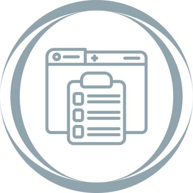 Belge simgesinin vektör illüstrasyonu