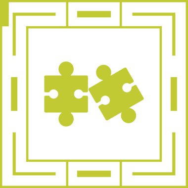 Yapboz simgesi. vektör illüstrasyonu