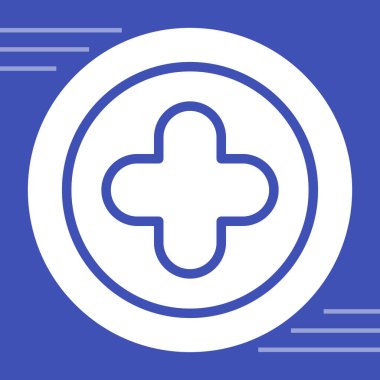 Hastane ikonu. tasarım biçimi.