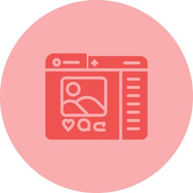 Web sitesi simgesi, vektör illüstrasyonu ekle