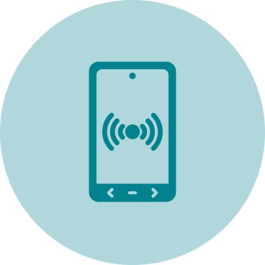 cep telefonu simgesi. vektör illüstrasyonu