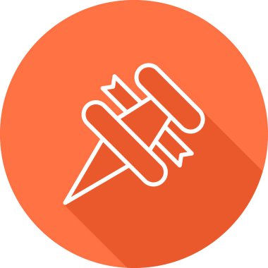 Pusula. Web simgesi basit illüstrasyon