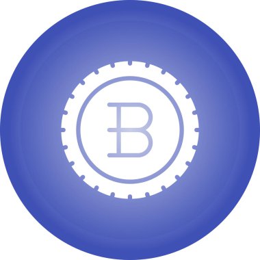 Bitcoin simgesi, basit vektör illüstrasyonu