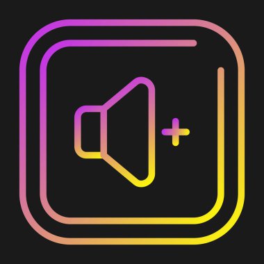 müzik çalar simgesi, vektör illüstrasyonu