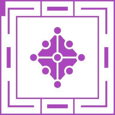 Bir yıldız simgesinin vektör illüstrasyonu