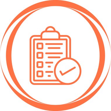 Moda biçimi arka planında kontrol listesi simgesi