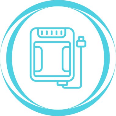 Elektrik bataryası. Resim simgesi tasarımı