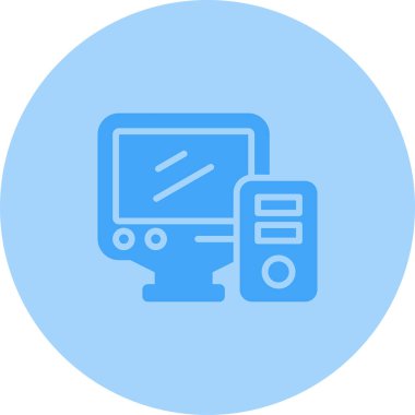 Modern bilgisayar simgesinin vektör illüstrasyonu