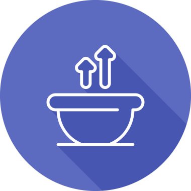 Banyo. Web simgesi basit illüstrasyon