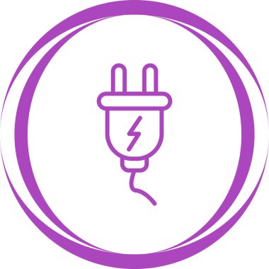 Elektrik simgesi. vektör illüstrasyonu