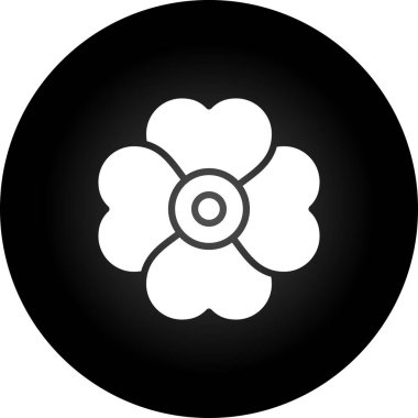 Modern b 'nin vektör illüstrasyonu çiçek simgesinden yoksun