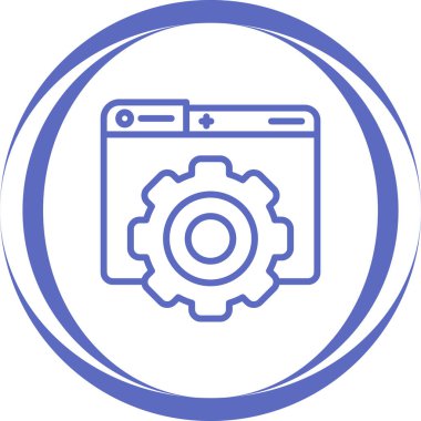 Modern oto tamir simgesinin vektör illüstrasyonu