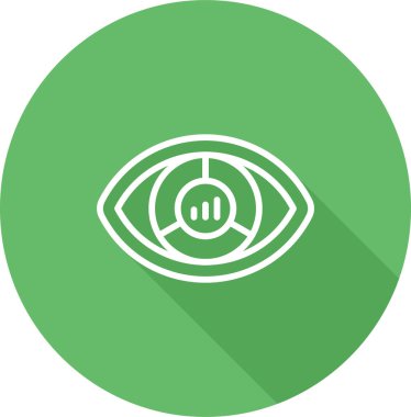 Göz simgesi vektör illüstrasyonu