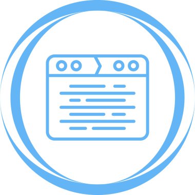 tarayıcı simgesi vektör illüstrasyonu