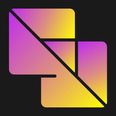 renk gradyan çizgi simgesi