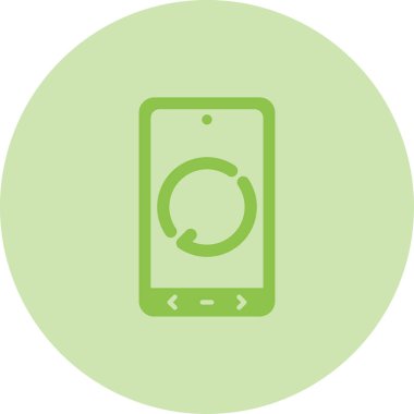 Modern akıllı telefon simgesinin vektör çizimi