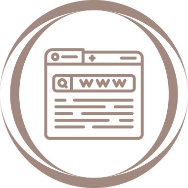 tarayıcı tarayıcı simgesi, vektör illüstrasyonu