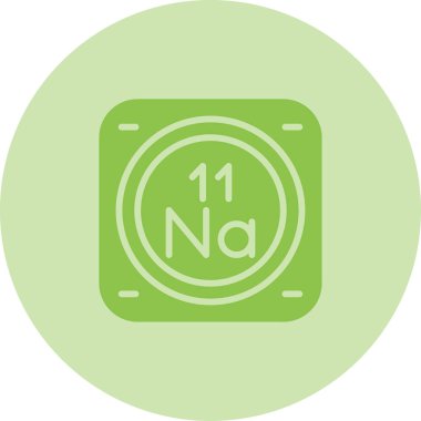 sodyum kimyasal element simgesi, basit satır biçimi