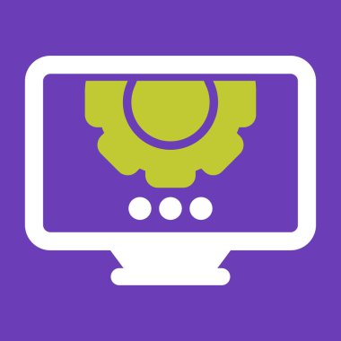 video için gölge simgesi olan düz modern tasarım