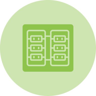 Sunucu Düz Vektör Simgesi