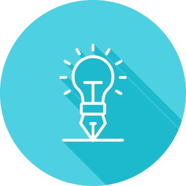 ampul simgesi vektör illüstrasyonu