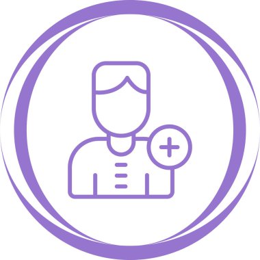 benzersiz doktor vektör çizgisi simgesi