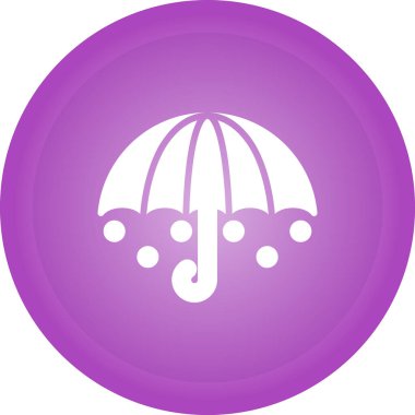 şemsiye simgesi, basit vektör çizim